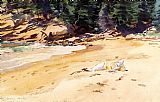 John Singer Sargent Sand Beach Schooner Head Maine painting